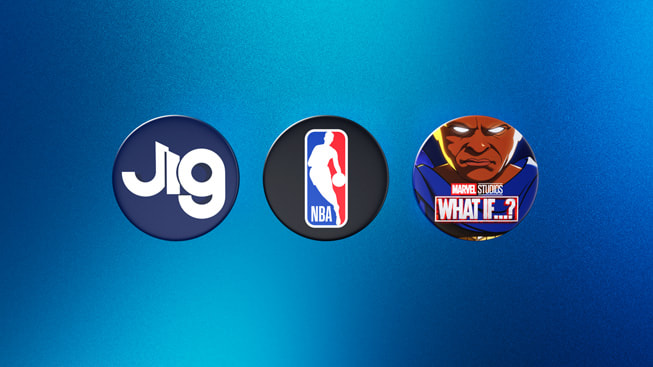 2024 年度 Apple Vision Pro App 入围作品图标：JigSpace、NBA 和 What If…? An Immersive Story。